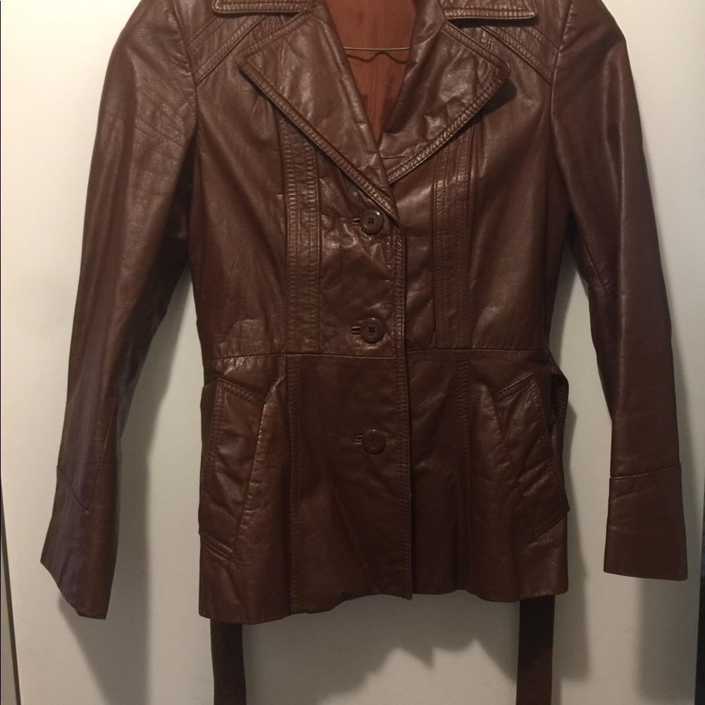 Vintage Italian made genuine leather jacket